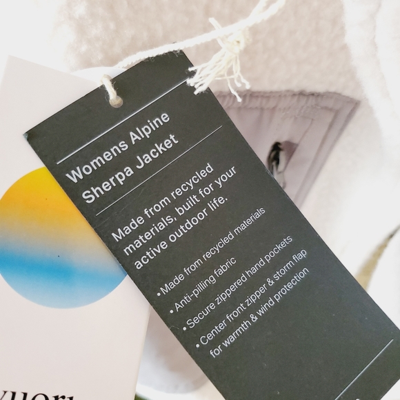 [ NWT ] Vuori Womens Alpine Sherpa Jacket $138 Natural Soft Long Sleeve Medium - Picture 10 of 10